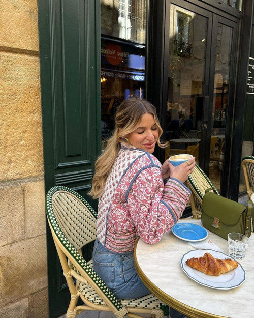 Reversible Quilted Patchwork Oversized Cropped Boho Jacket