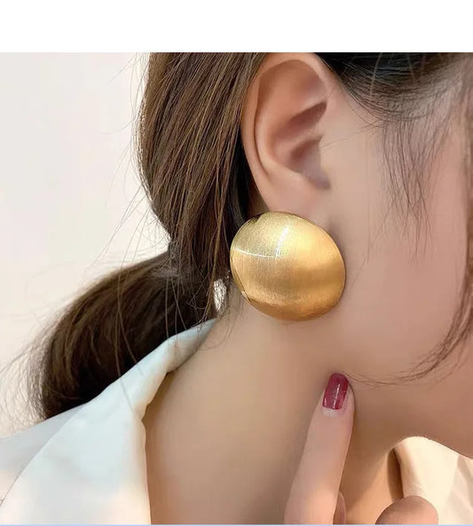 Dome Earrings Gold or Silver