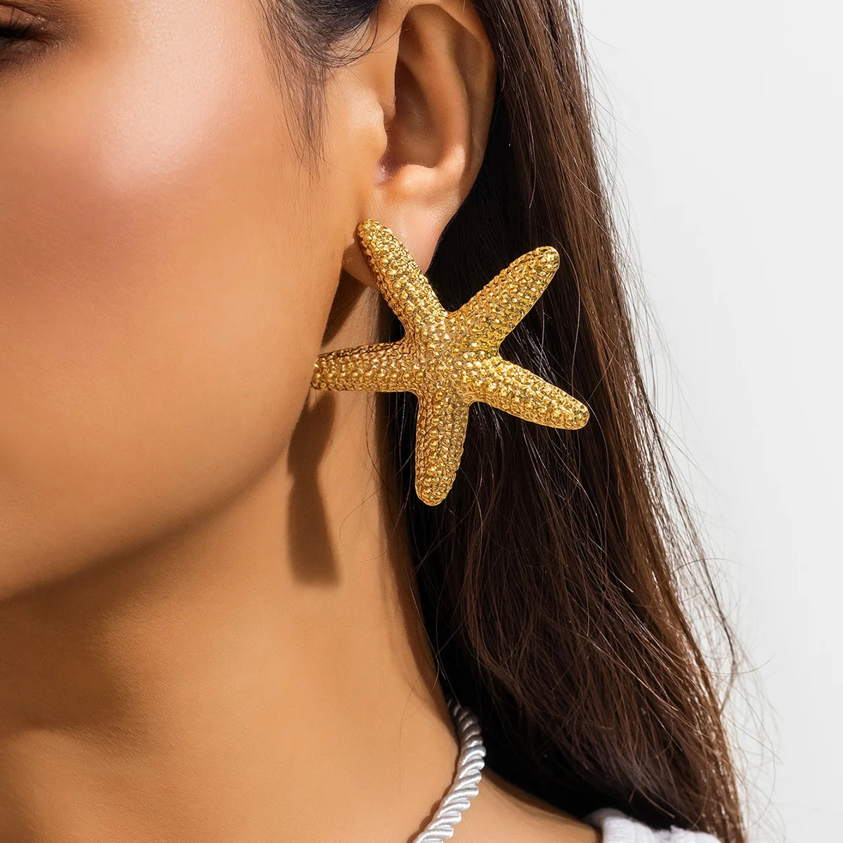 Starfish Earrings Gold