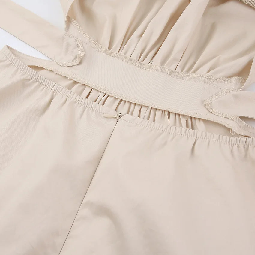 Cotton Cutout Midi Dress