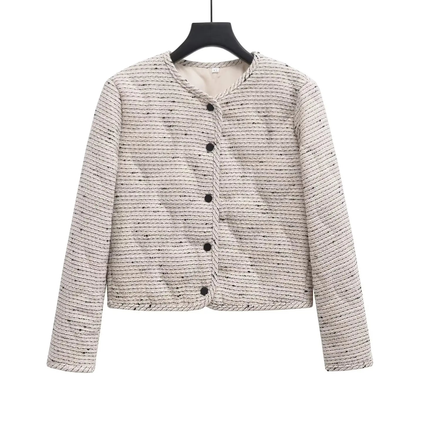 Boucle Tweed Quilted Jacket and Skirt