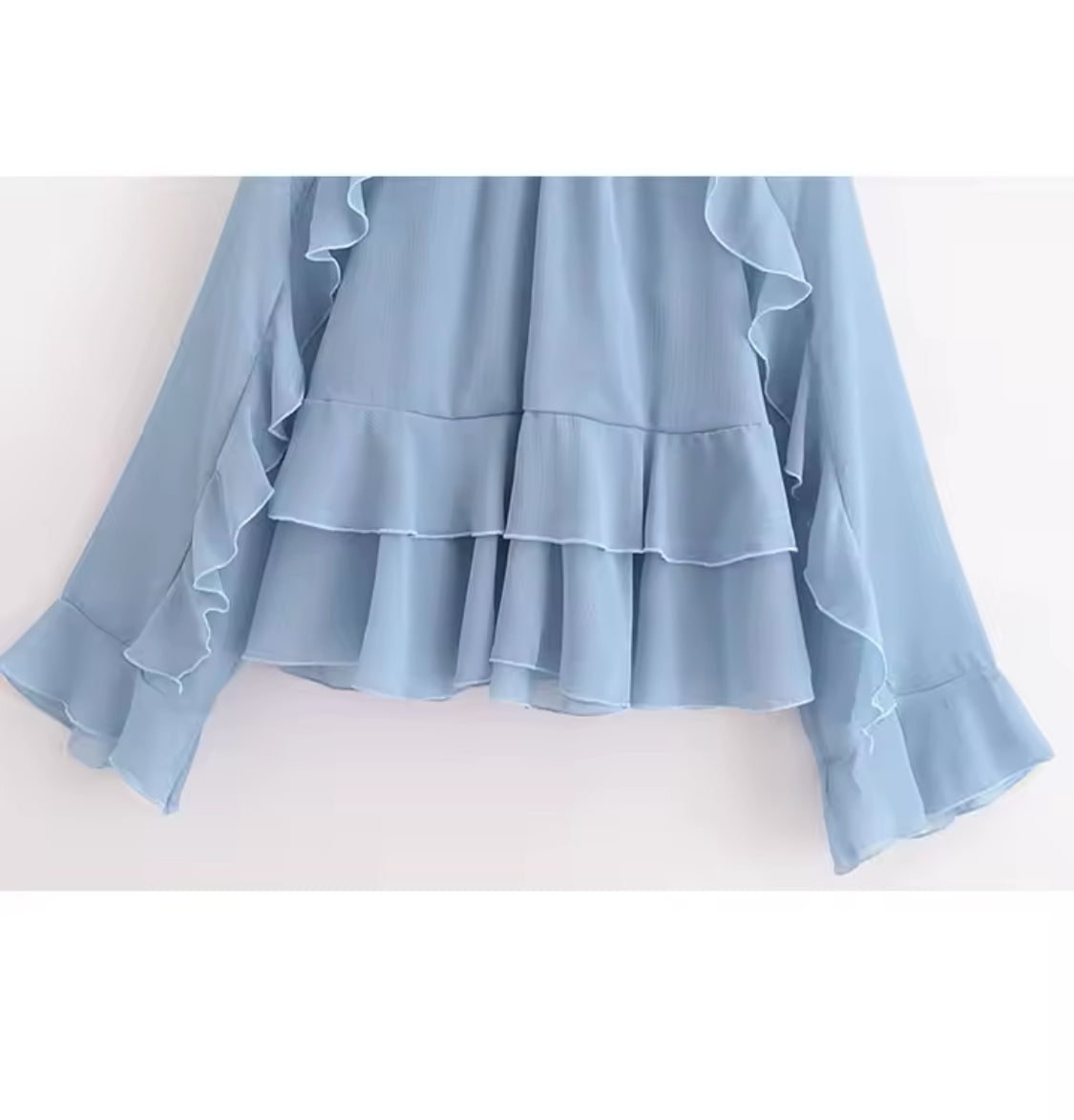 Romantic Blouse with Ruffles