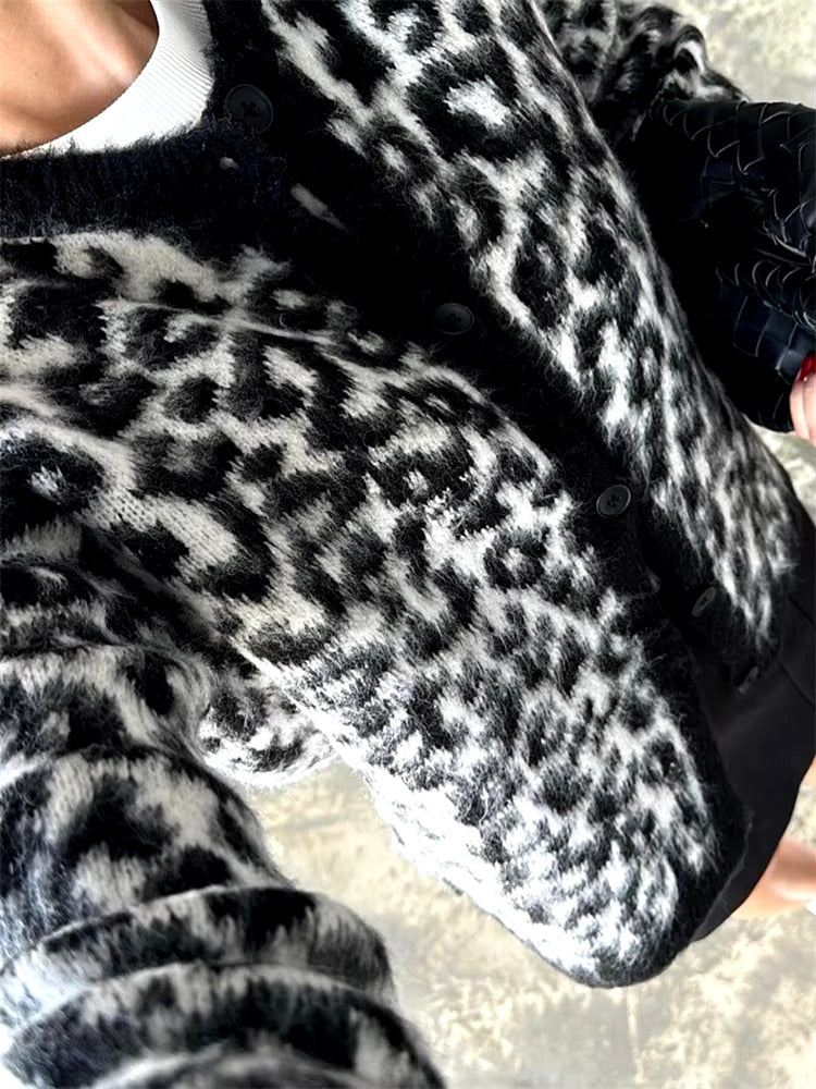 New Leopard Cardigan