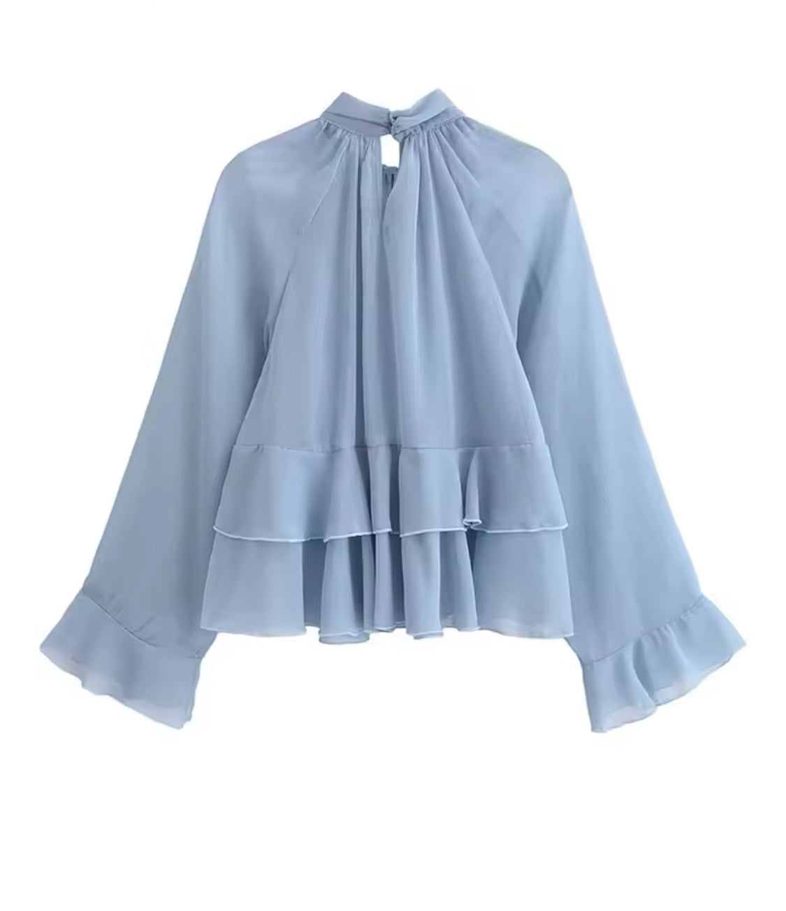 Romantic Blouse with Ruffles