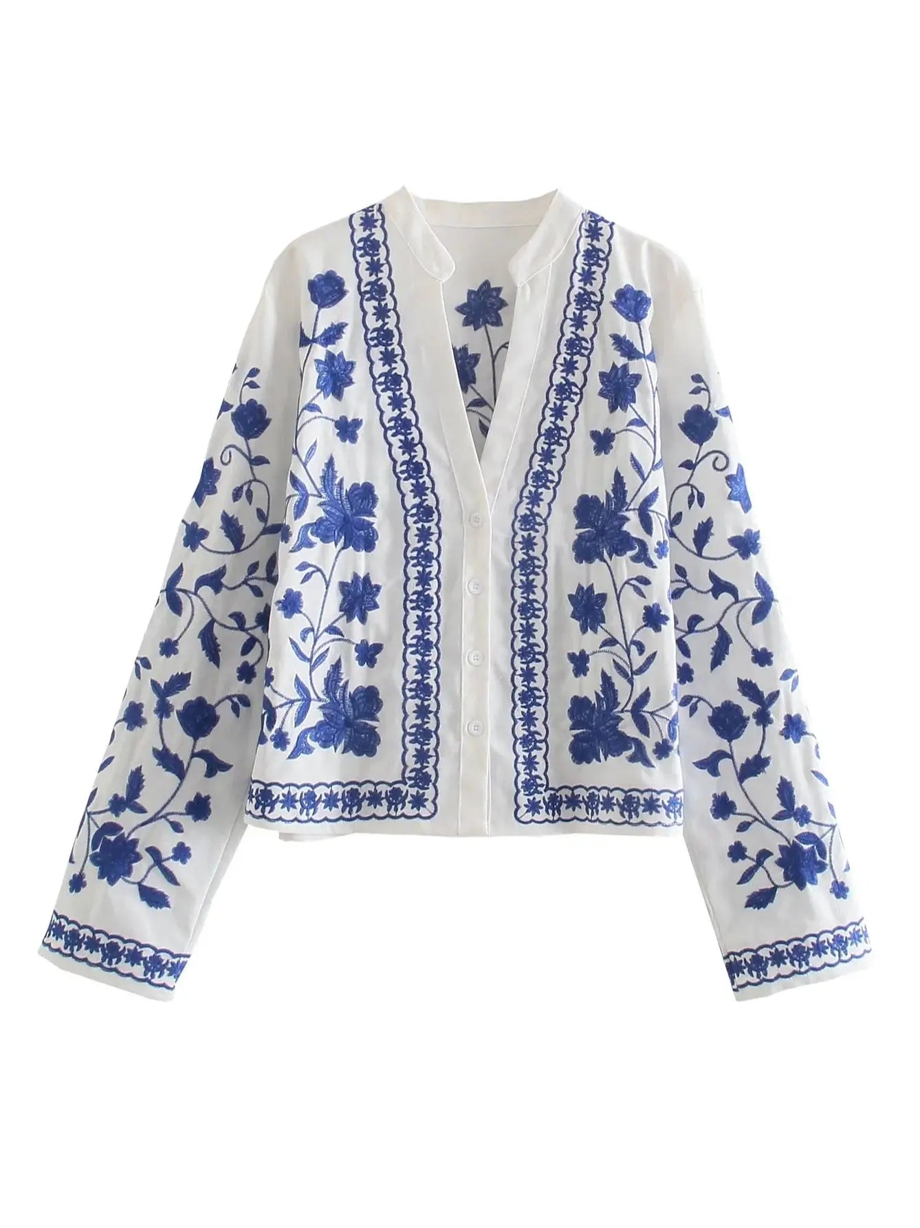 Embroidered Long Sleeves Shirt