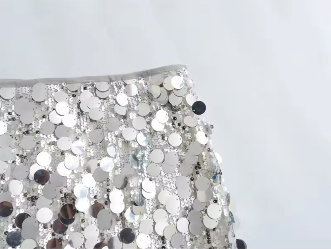 Sequins Mini Skirt