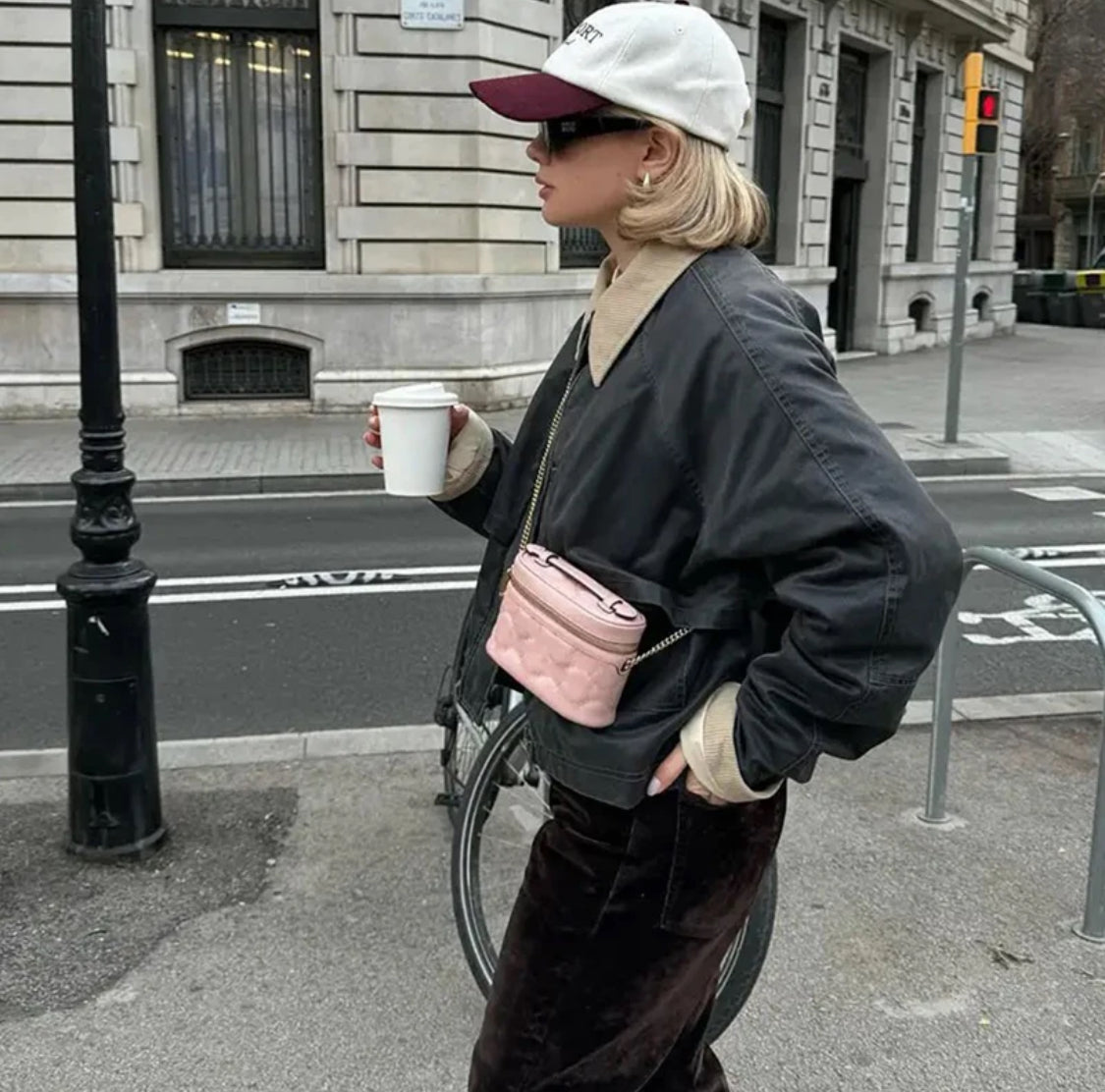 Canvas Jacket with Corduroy Collar