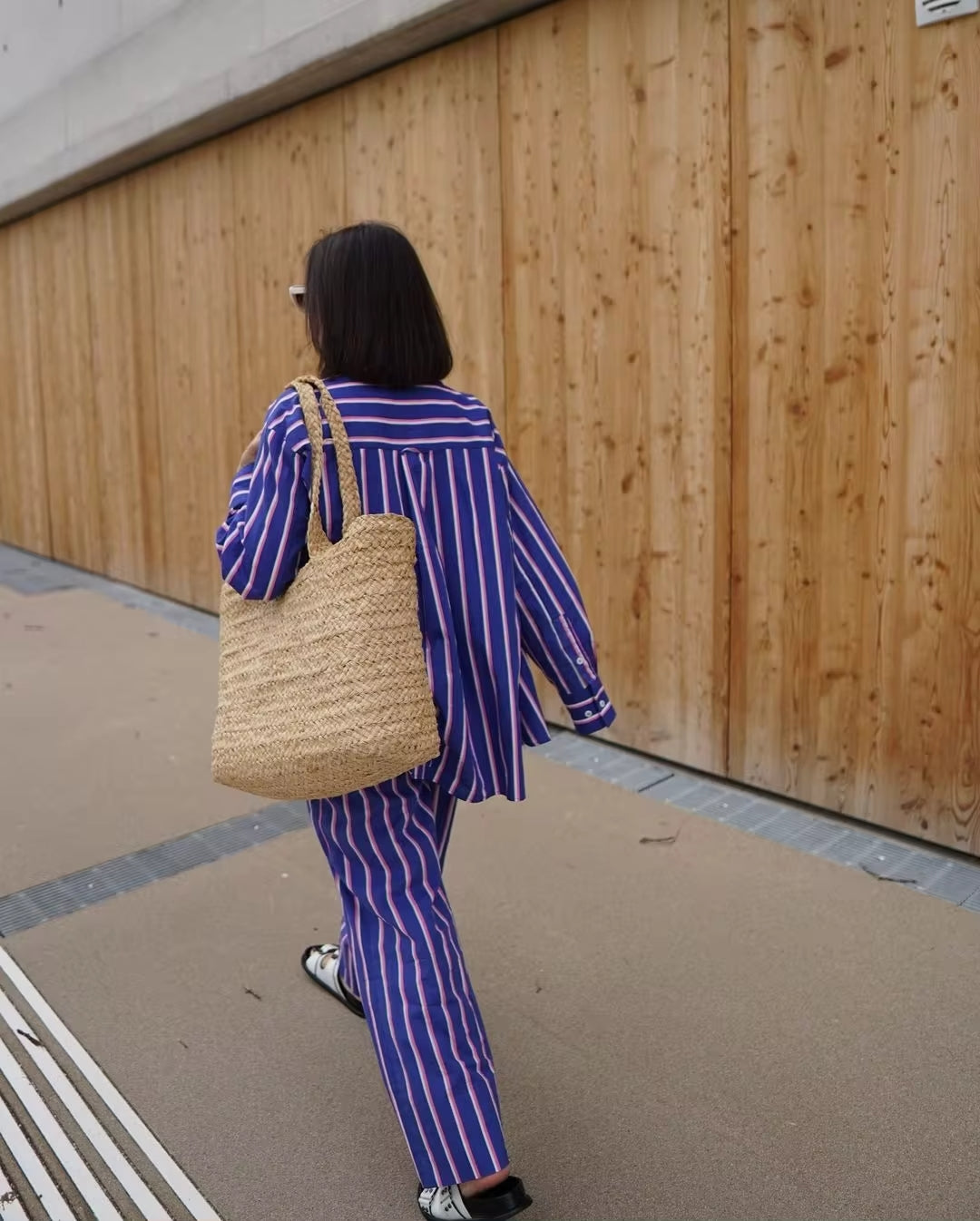 Blue Stripes Shirt & Trousers