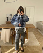 Reversible Quilted Patchwork Oversized Cropped Boho Jacket