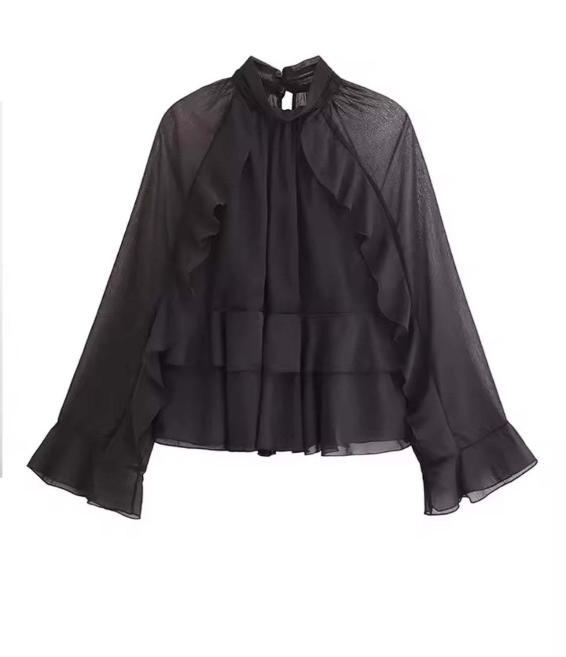 Romantic Blouse with Ruffles