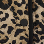 New Leopard Print Quilted Jacket with Trims