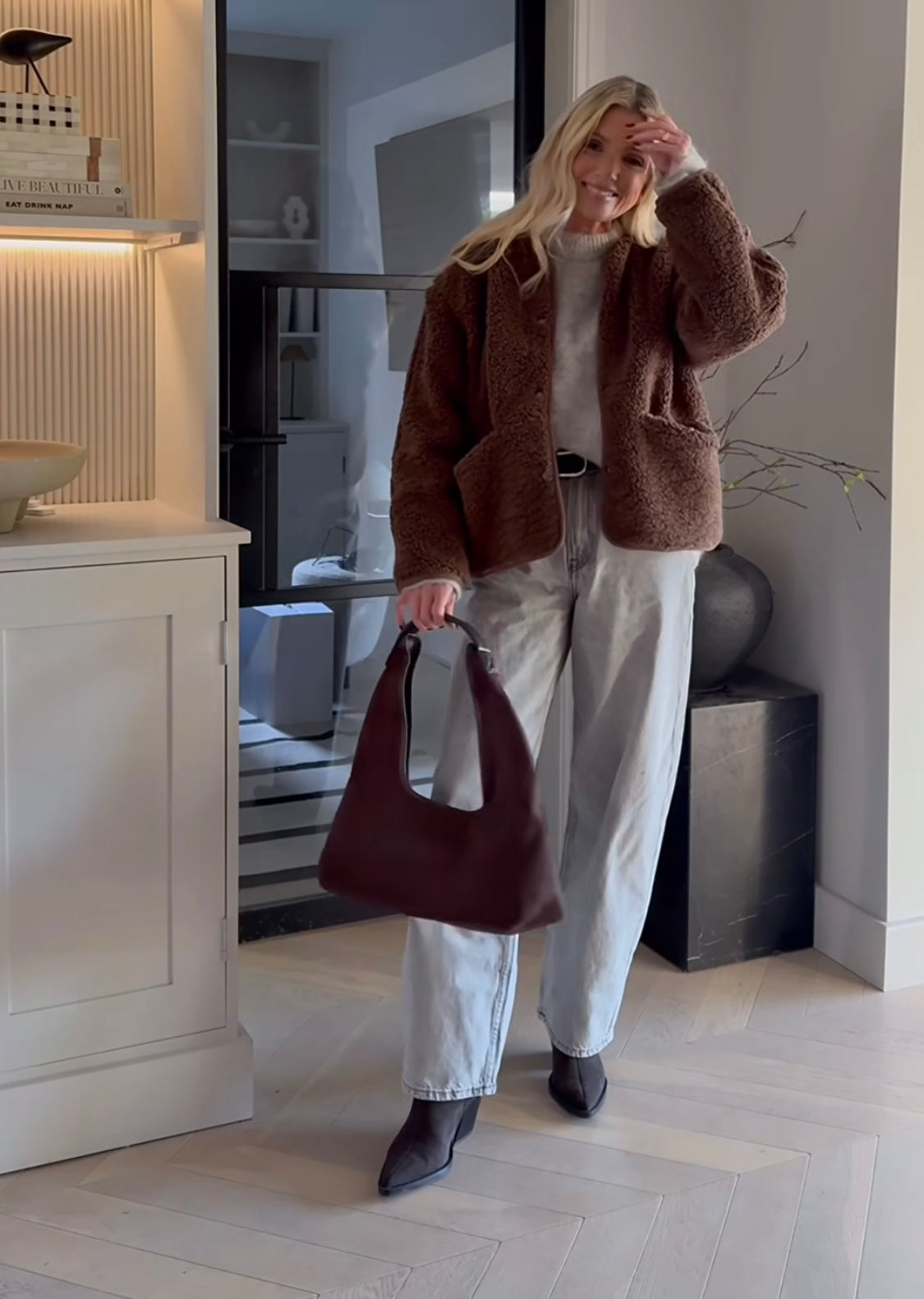 Teddy Fleece Jacket with Pockets