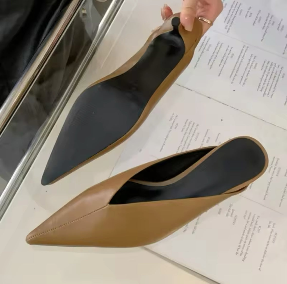 Pointed Toe Mules Shoes