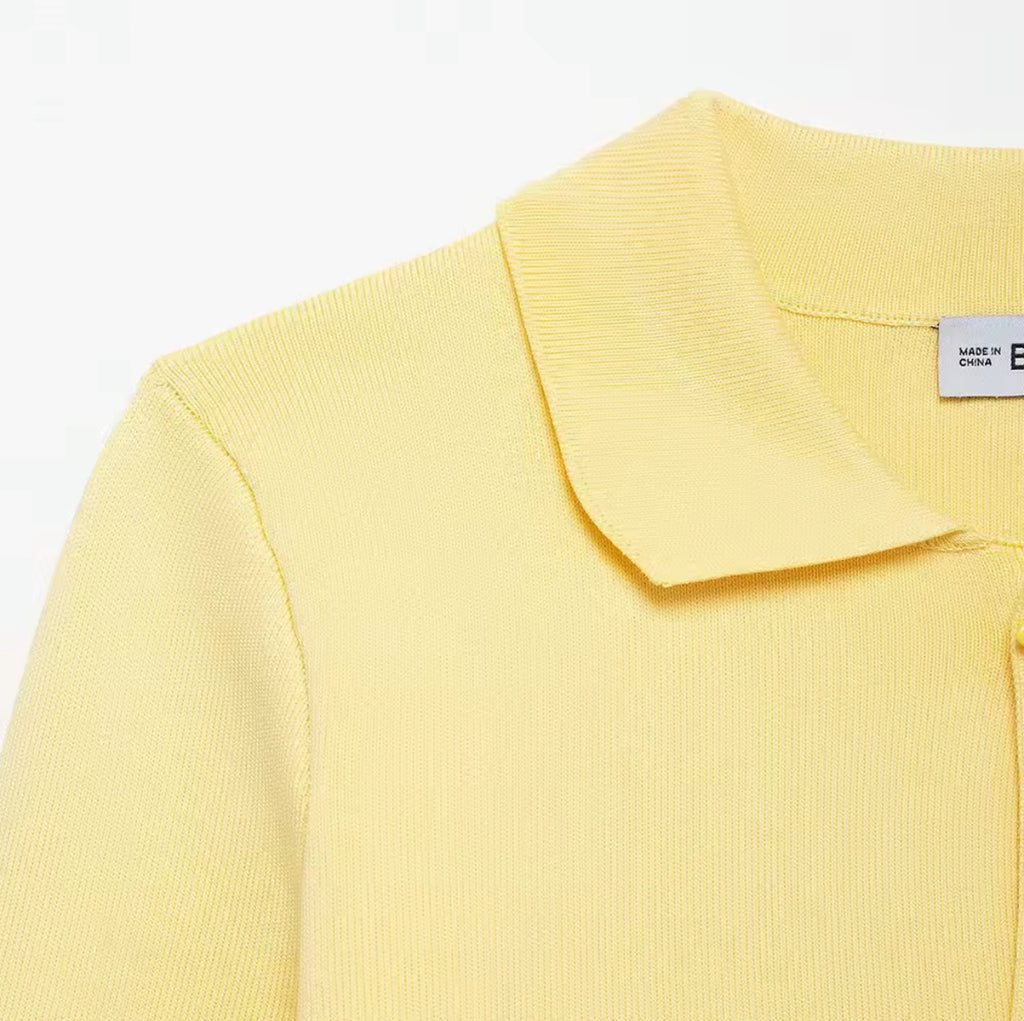 Butter Yellow Cardigan