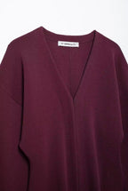 Cinched Waist Cardigan with Matching Skirt