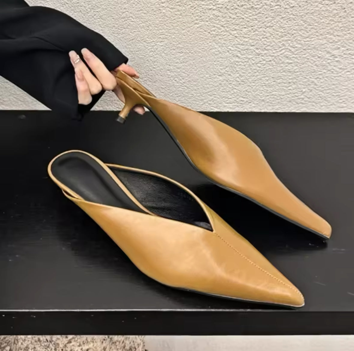 Pointed Toe Mules Shoes