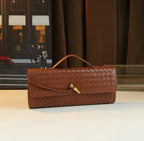 Weave Effect Clutch Crossbody Bag
