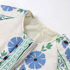 Floral Quilted Belted Jacket