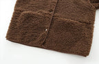 Teddy Fleece Jacket with Pockets