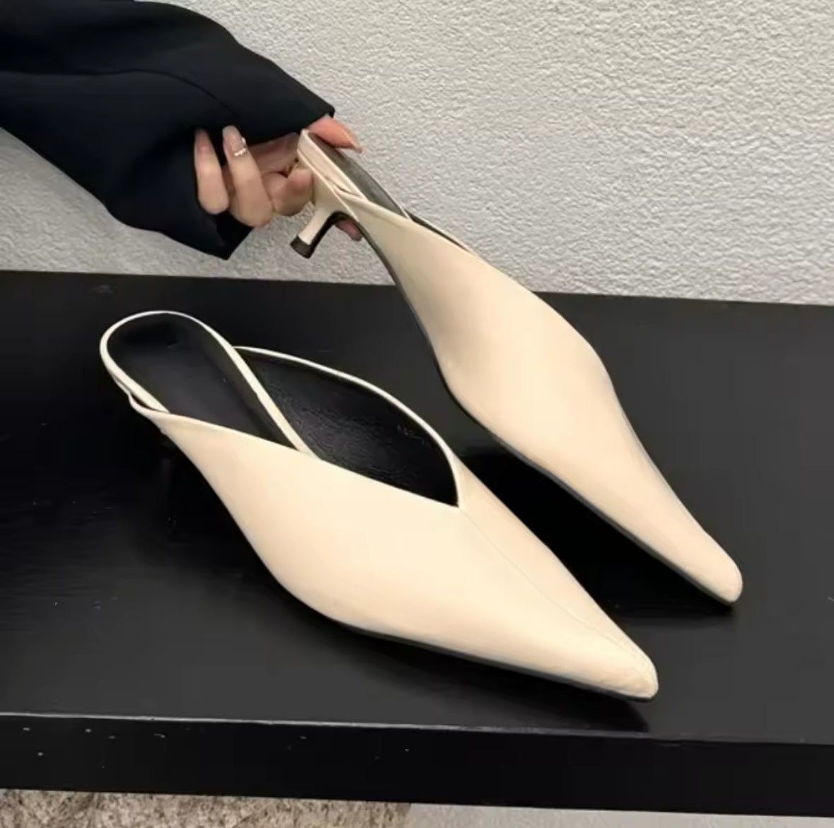 Pointed Toe Mules Shoes