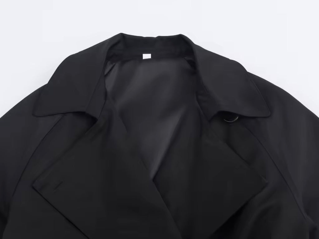 Belted Short Trench