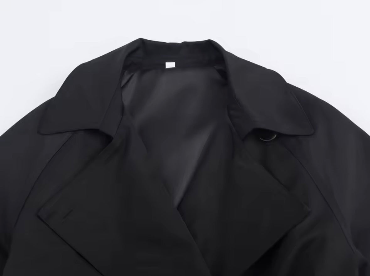 Belted Short Trench