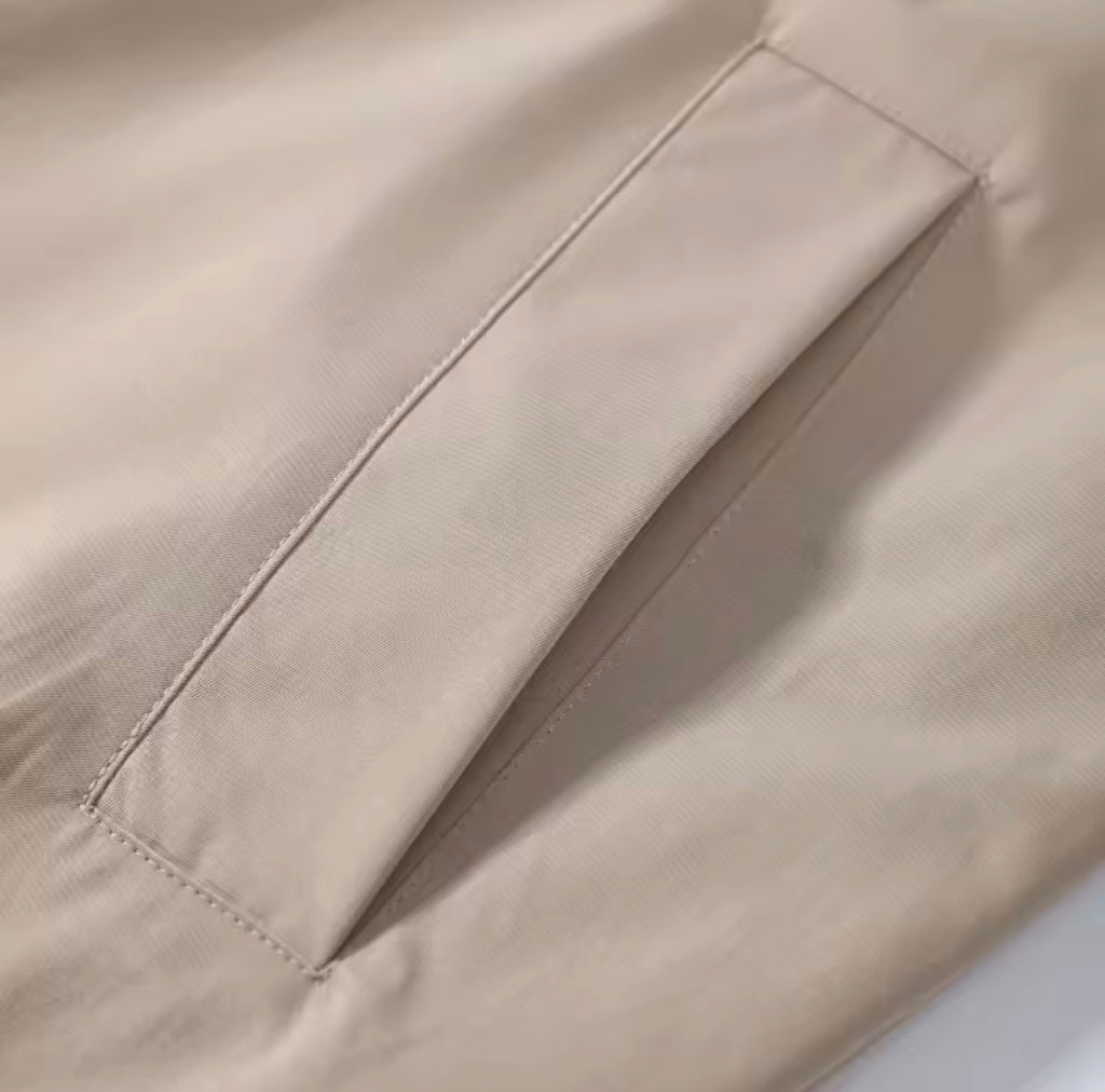 Beige Reversible Trench Coat