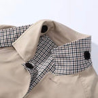 Beige Reversible Trench Coat