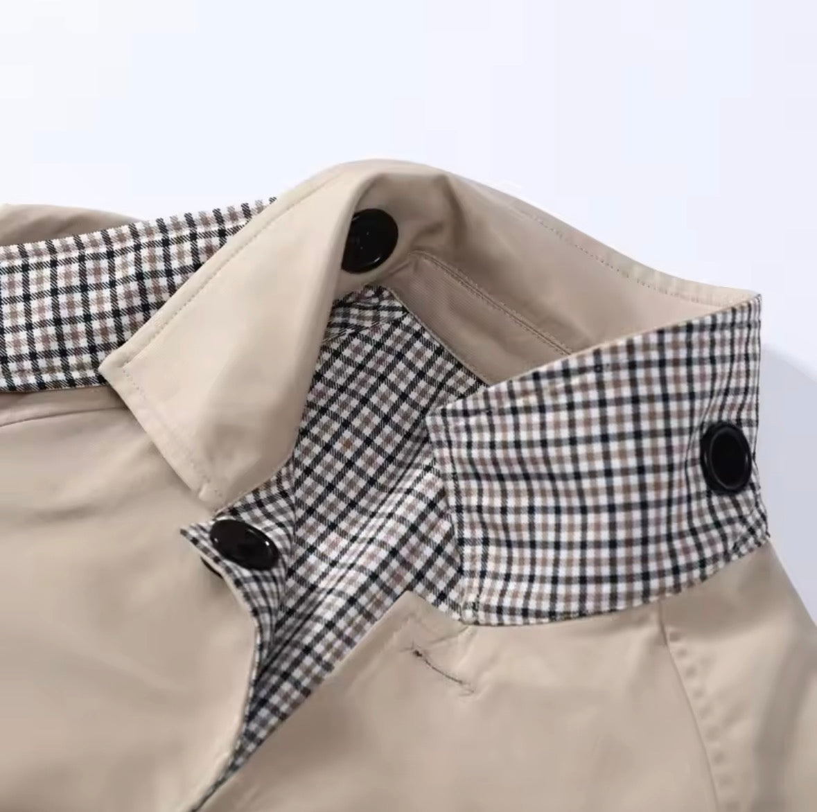 Beige Reversible Trench Coat