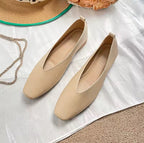 French Square Toe Flats