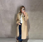 Beige Reversible Trench Coat