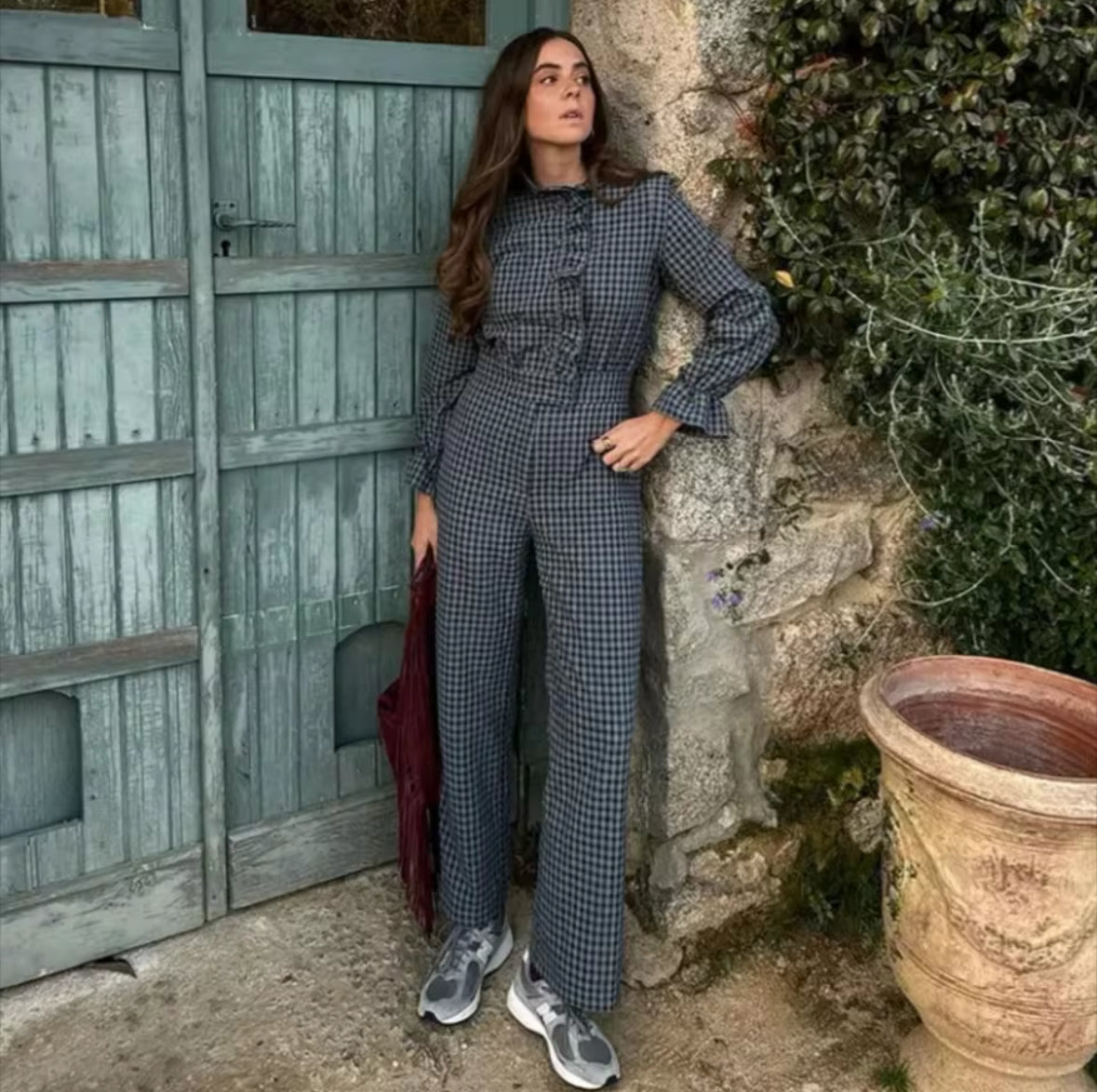 Checkered Gingham Jumpsuit