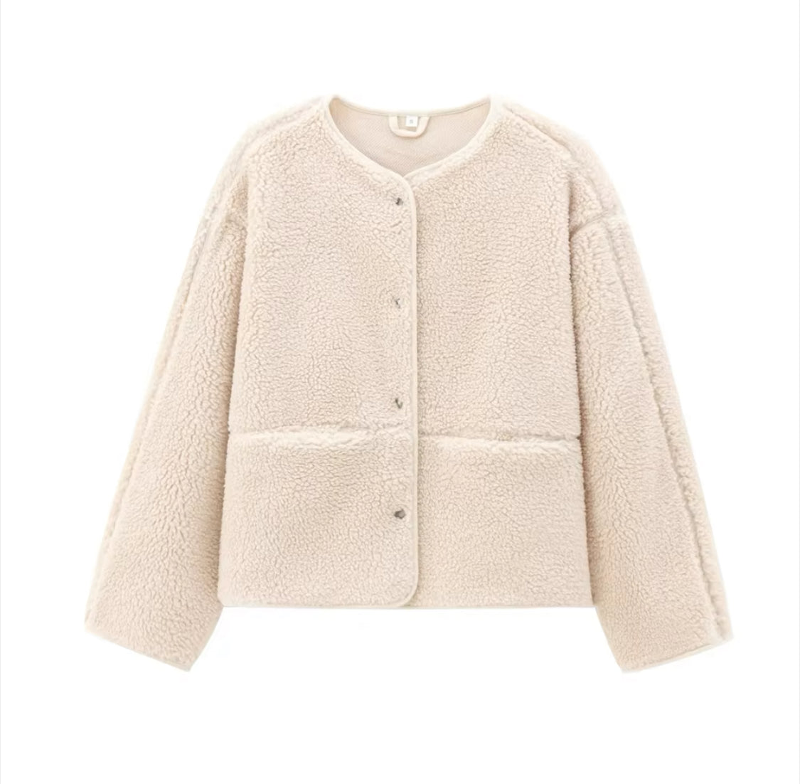 Teddy Fleece Jacket with Pockets