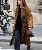 Leopard Print Trench