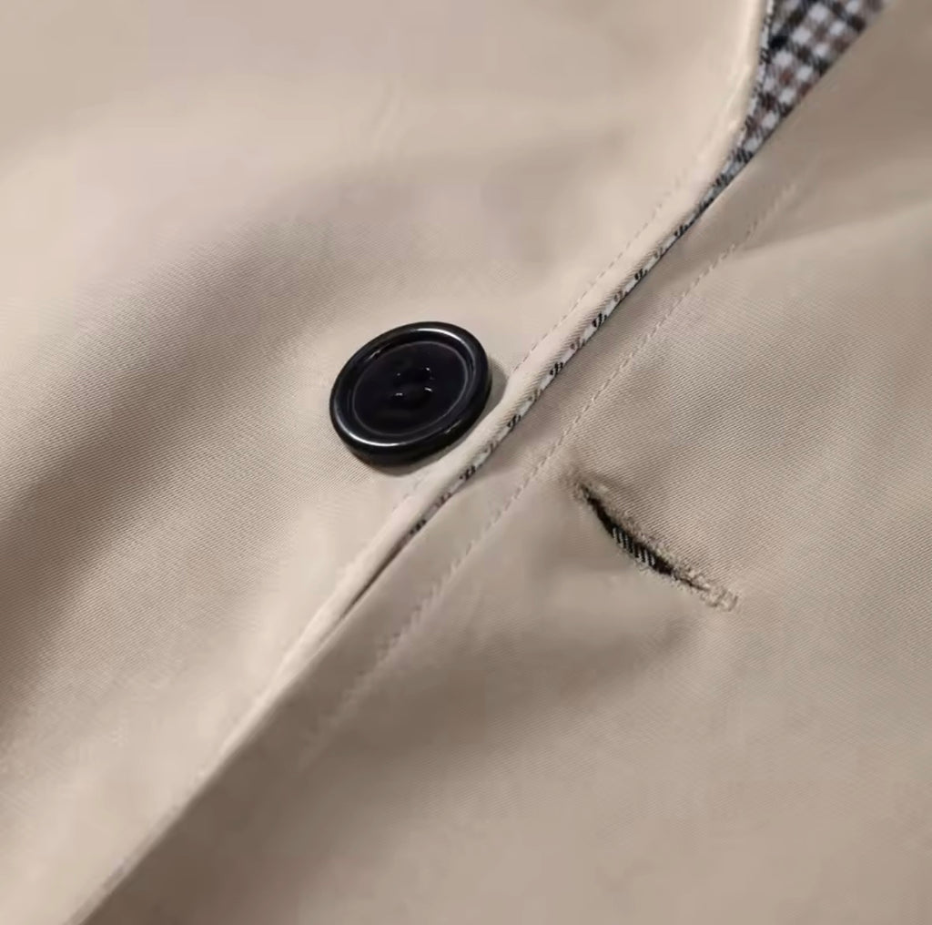 Beige Reversible Trench Coat
