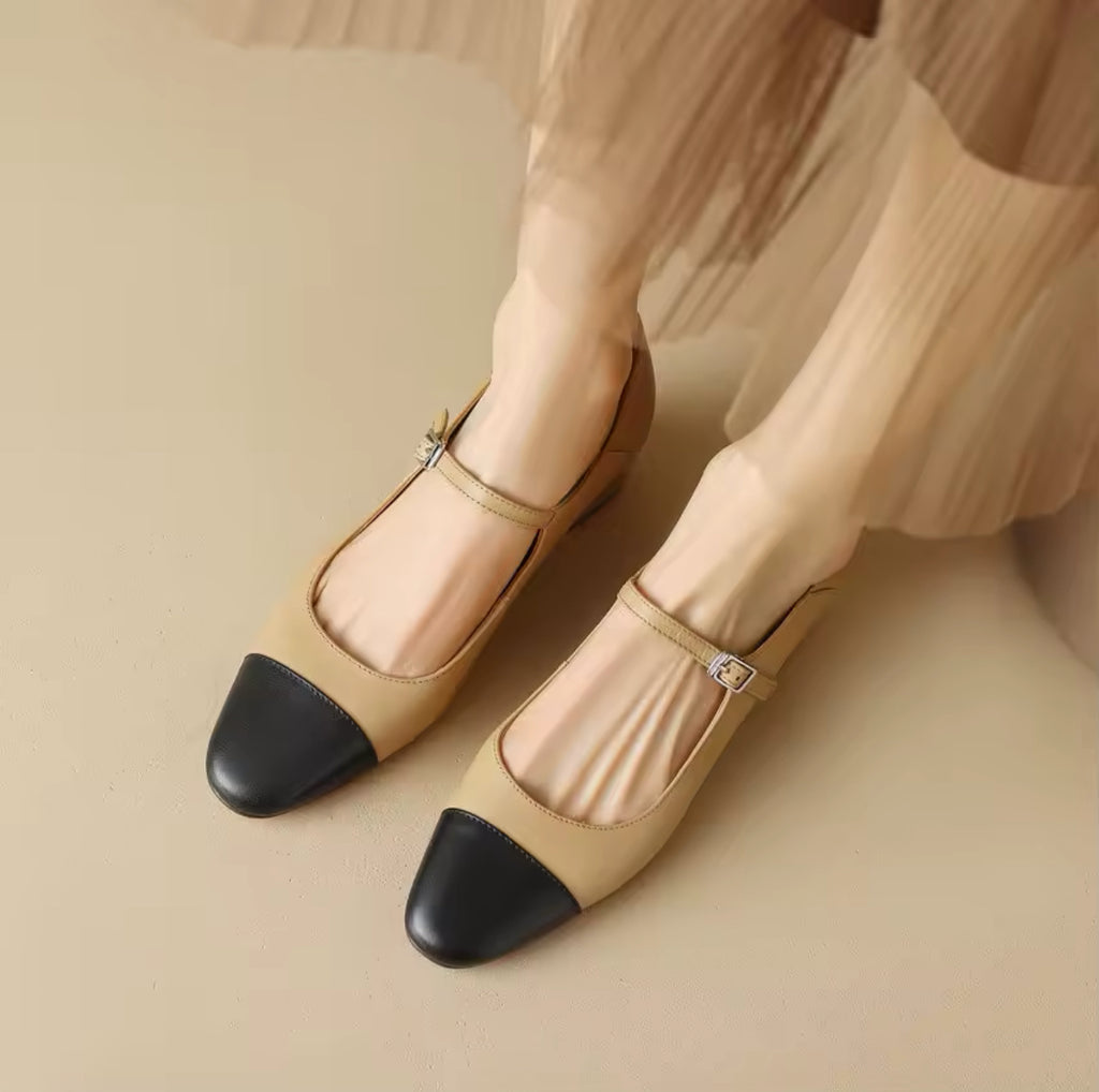 Mary Janes Leather Ballerinas