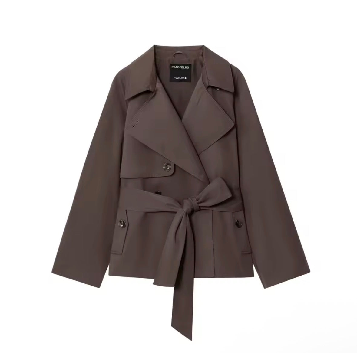 Belted Short Trench