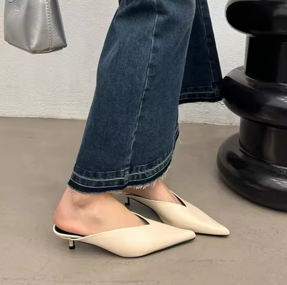 Pointed Toe Mules Shoes