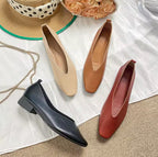 French Square Toe Flats