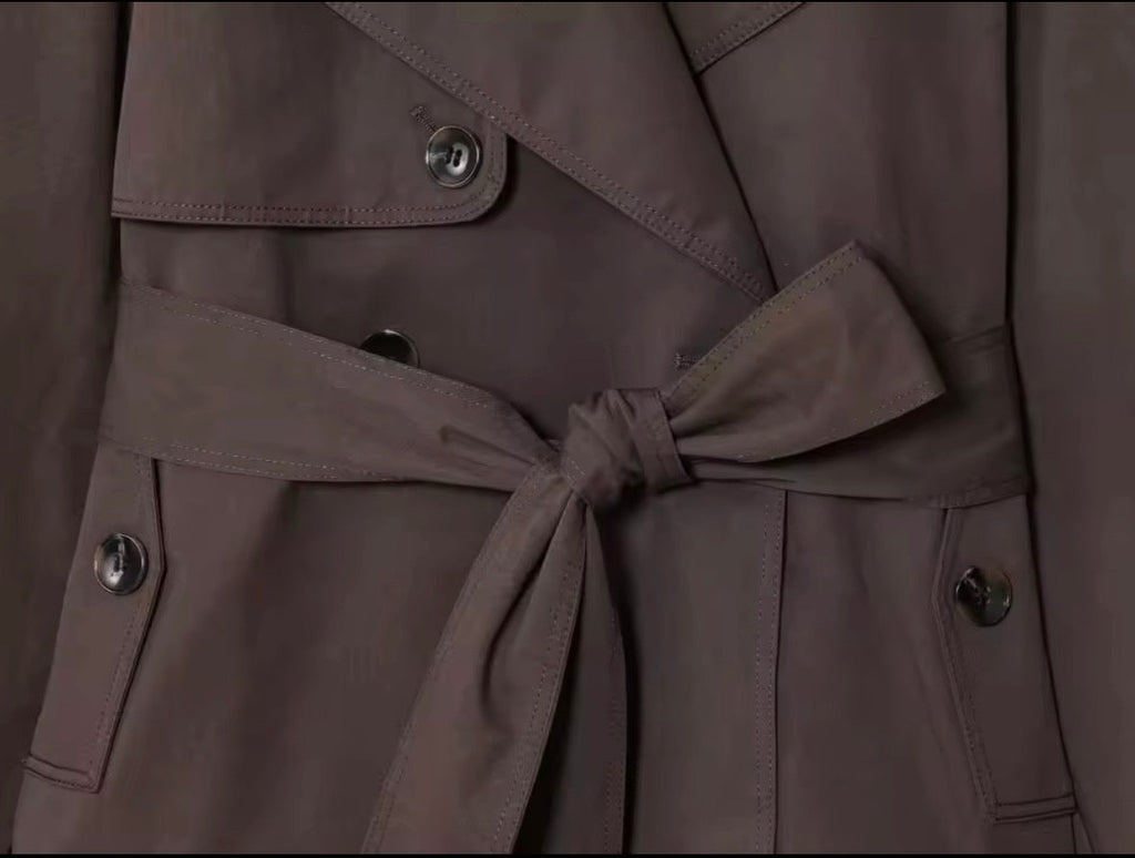 Belted Short Trench
