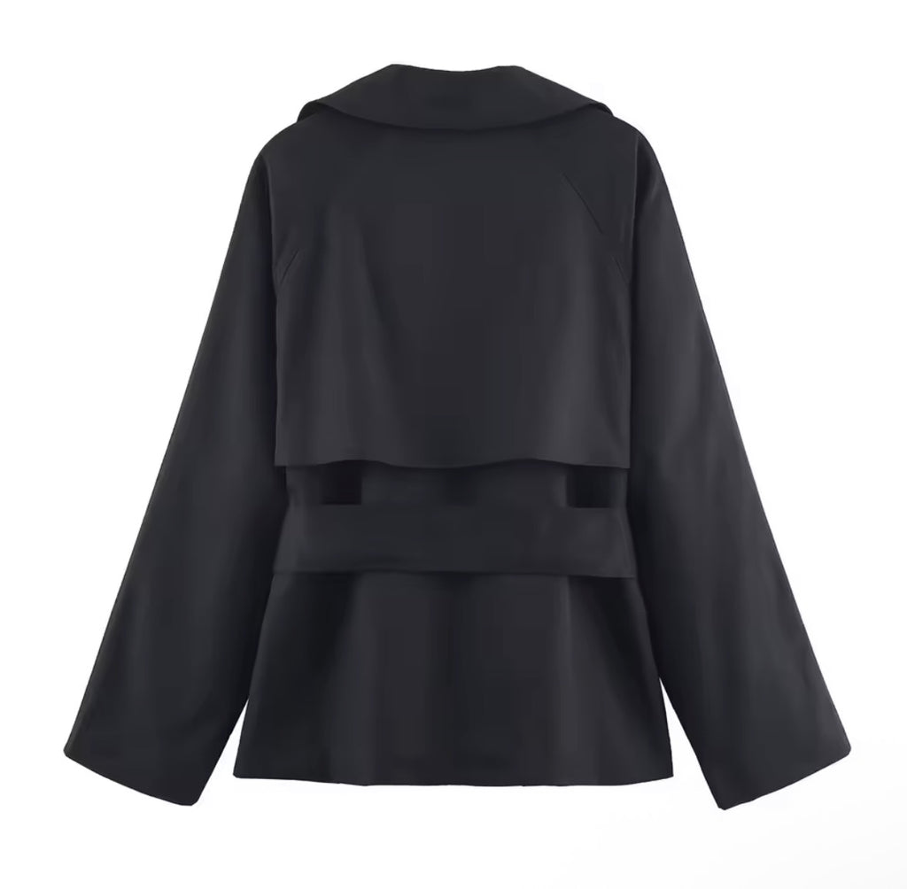 Belted Short Trench