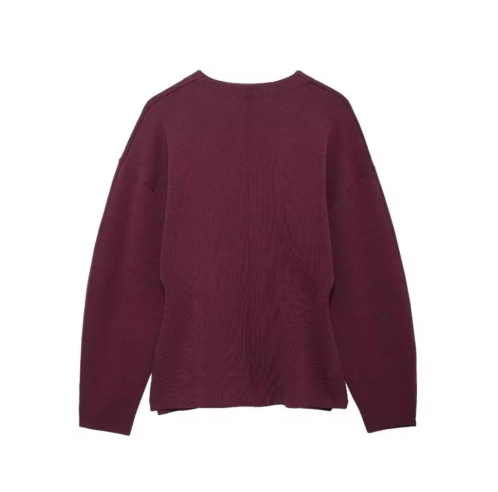 Cinched Waist Cardigan with Matching Skirt