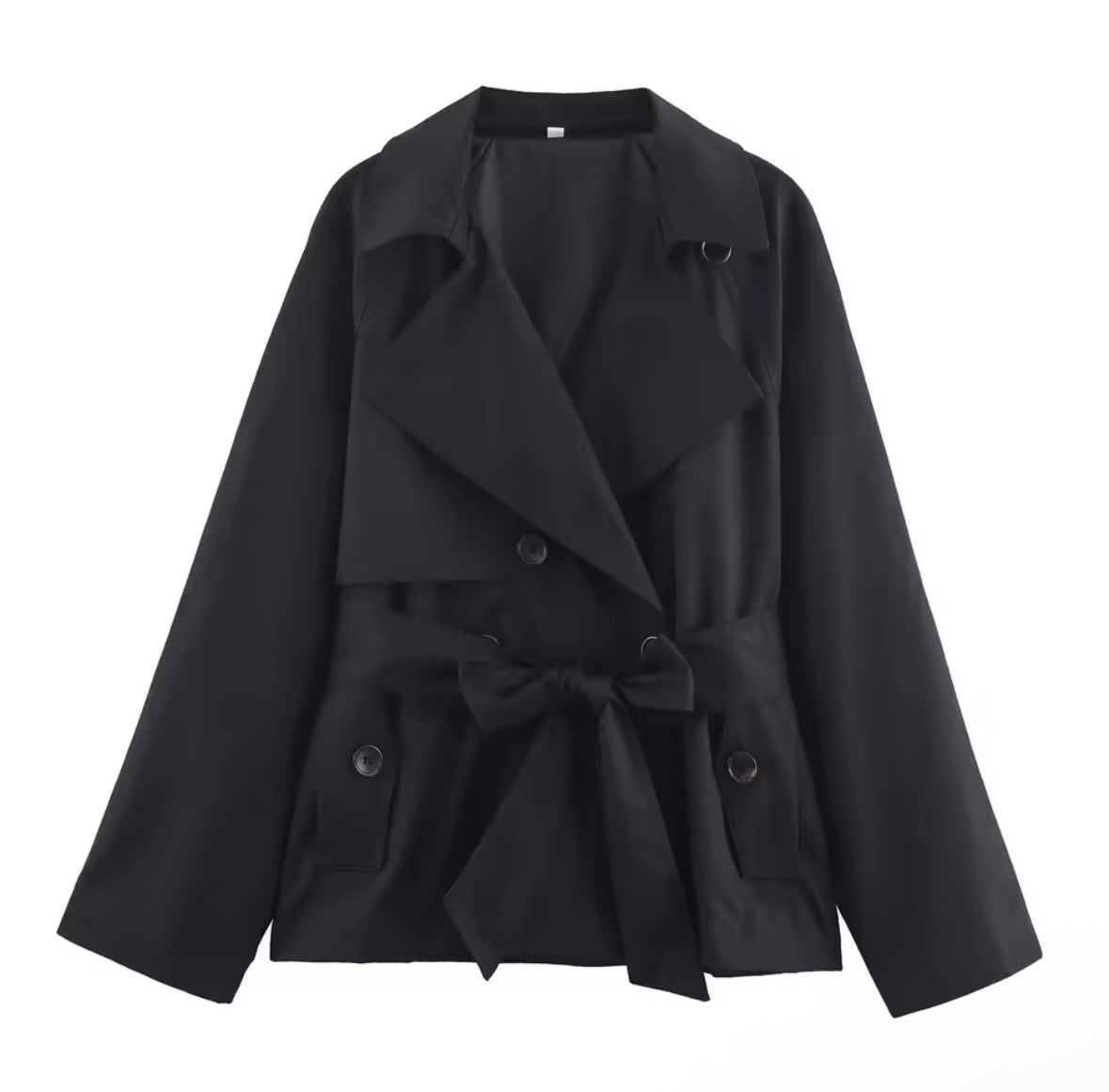 Belted Short Trench