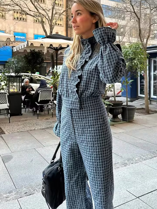 Checkered Gingham Jumpsuit