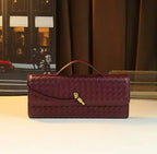 Weave Effect Clutch Crossbody Bag