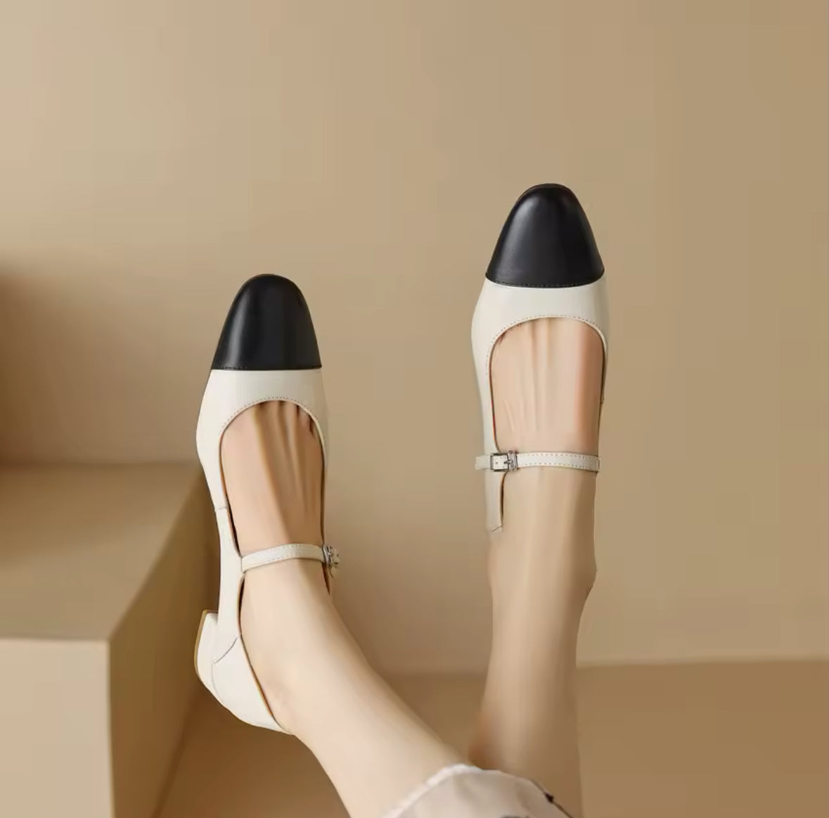 Mary Janes Leather Ballerinas