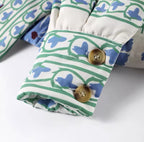 Floral Quilted Belted Jacket