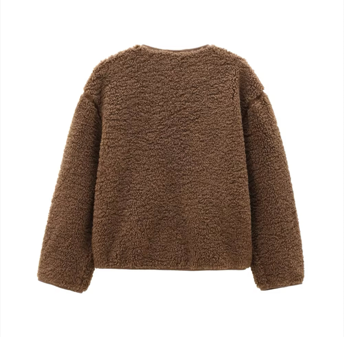 Teddy Fleece Jacket with Pockets