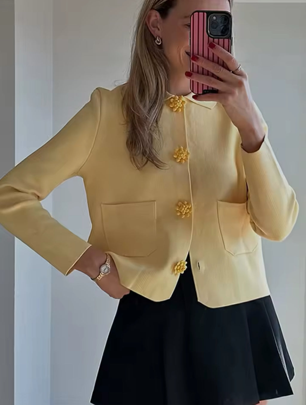 Butter Yellow Cardigan