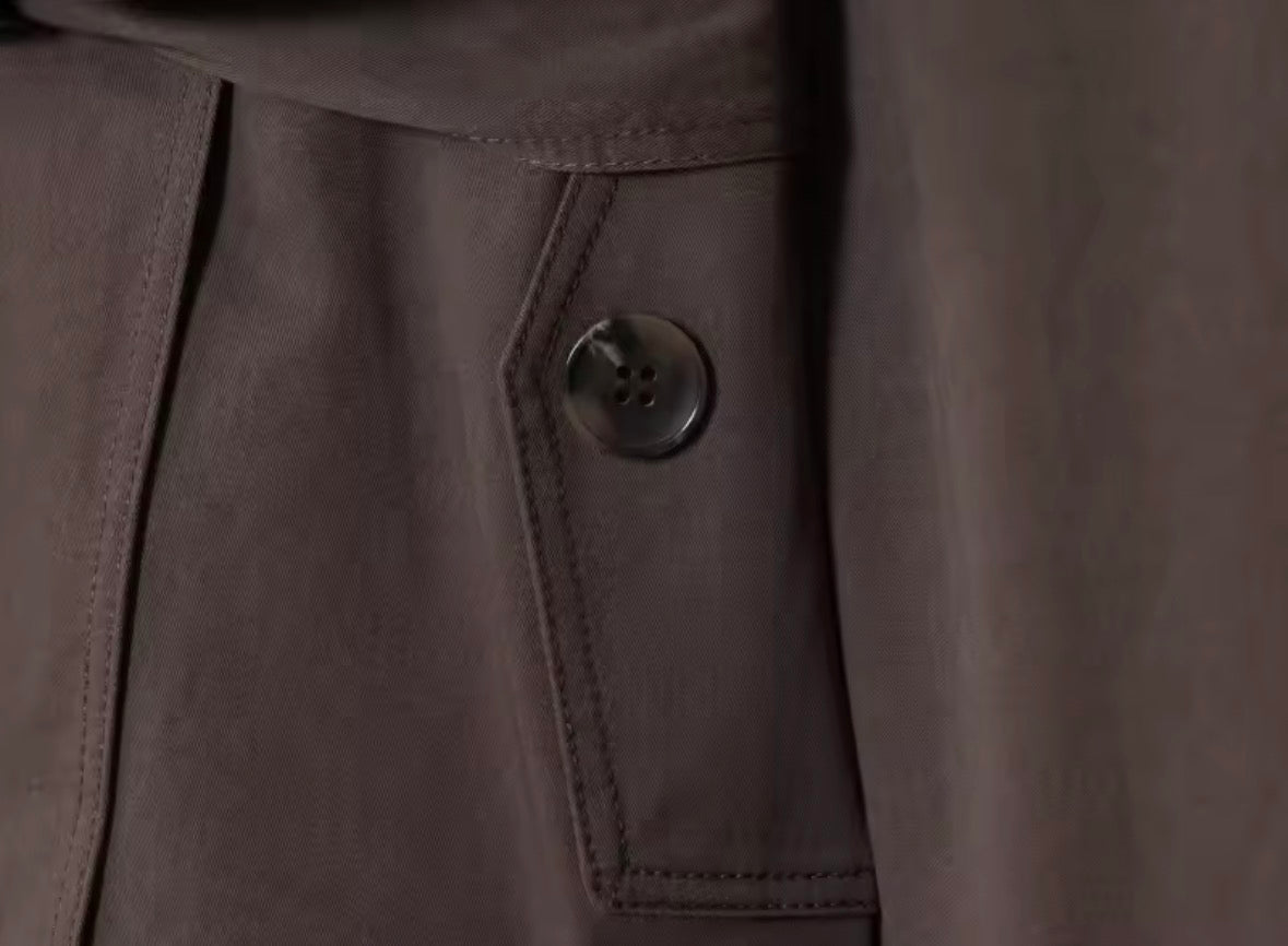 Belted Short Trench